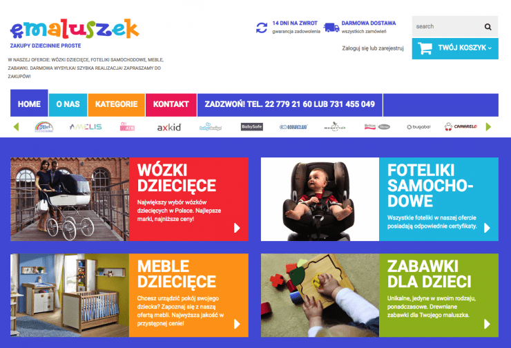 Детский магазин eMaluszek в Варшаве
