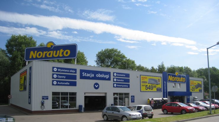 Магазин автозапчастей Norauto в Белостоке