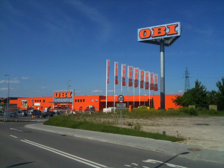 Строительный магазин Obi в Ольштыне