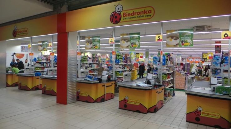 Супермаркет Biedronka в Замостье
